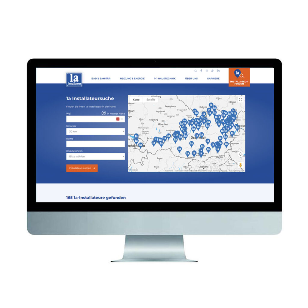 1a-Installateur Mitglied werden 160 selbständigen Betriebe